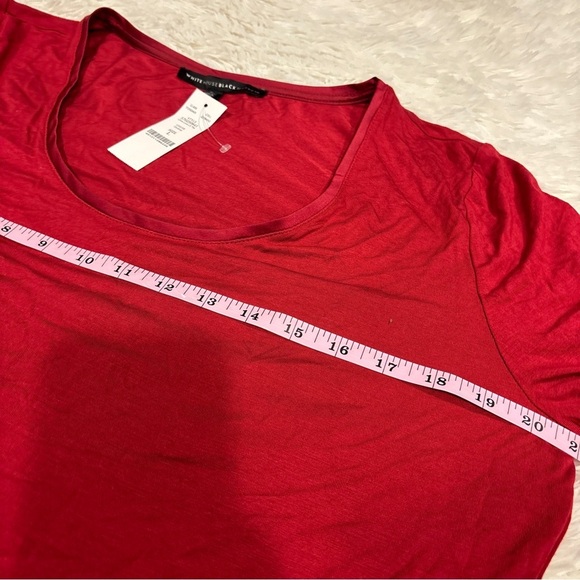 White House black market Burgundy long sleeve NWT woman’s size large - Picture 9 of 12